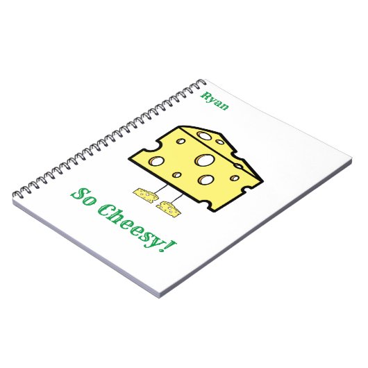 Dus Cheesy Inpakpapier Notitieboek (Linkerzijde)