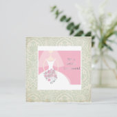 Dus chic Bridal Luncheon-uitnodiging Kaart (Staand voorkant)