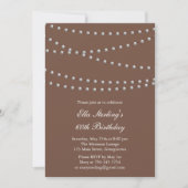 Dus Chic Pearls Birthday Invitation Kaart (Voorkant)