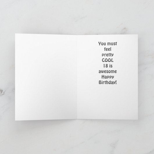 DUS "COOL" JE DRAAIT *18* KAART (Binnen)