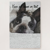 Dus Cute Boston Terrier Dog Legpuzzel (Verticaal)