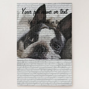 Dus Cute Boston Terrier Dog Legpuzzel