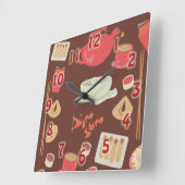 Dus Cute en Dim Sum! Vierkante Klok (Hoek)