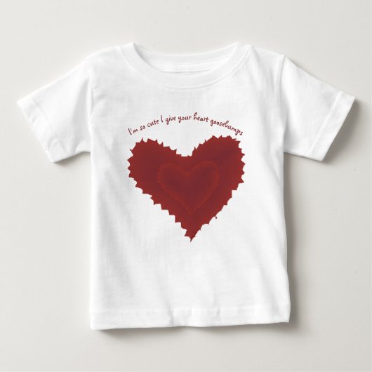 Dus Cute Heart Goosebbulk Dark Red Textured Heart (Voorkant)
