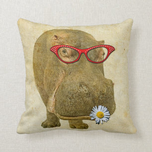 Dus Cute Hippopotamus Pillow! Kussen