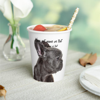 Dus Cute Puppy French Bulldog Papieren Bekers