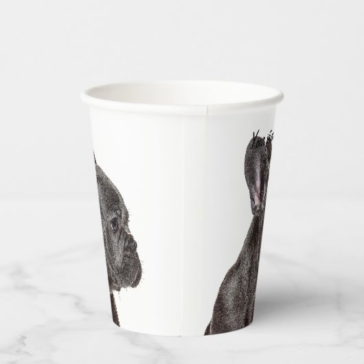 Dus Cute Puppy French Bulldog Papieren Bekers (Rechts)