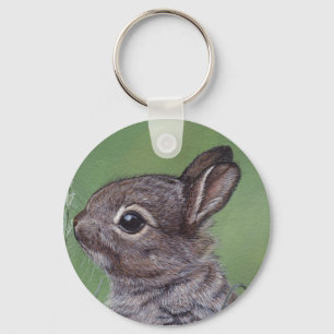 Dus Cute rabbit bunny sleutelhanger