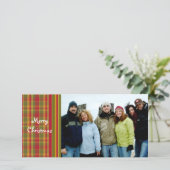 Dus Cute Red Pset Merry Kerstmis Feestdagenkaart (Staand voorkant)