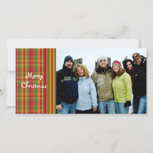 Dus Cute Red Pset Merry Kerstmis Feestdagenkaart (Voorkant)