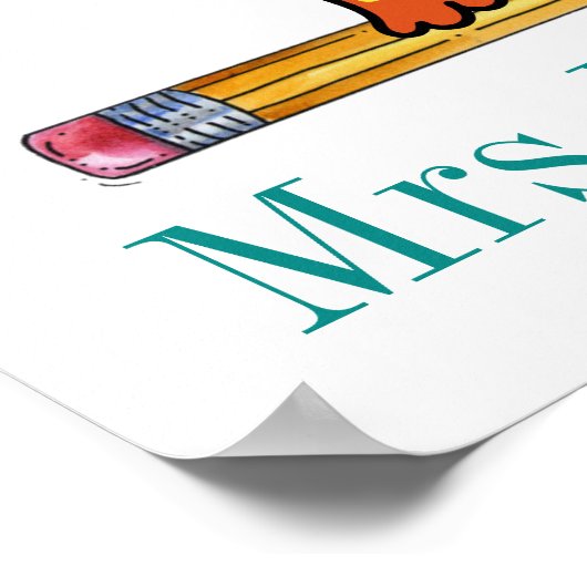 Dus Cute Teacher Poster (Hoek)