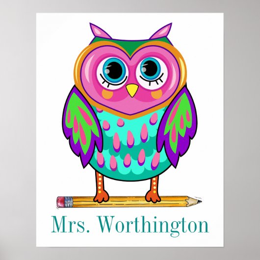 Dus Cute Teacher Poster (Voorkant)