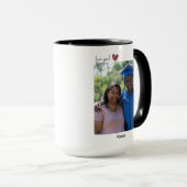 Dus dankbaar dat je van mij bent | Son Gift Photo  Mok (Voorkant rechts)