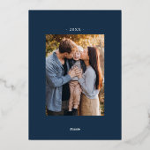 Dus dankbare marinescheepvaart 2 Foto Thanksgiving Folie Feestdagenkaart (Achterkant)