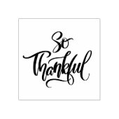 Dus dankbare penseelkalligrafie rubberstempel (Afrduk)