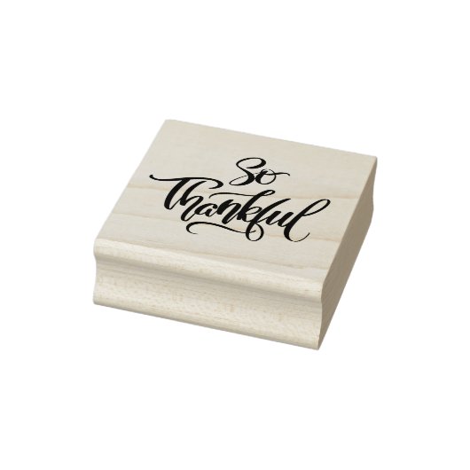 Dus dankbare penseelkalligrafie rubberstempel (Stempel)