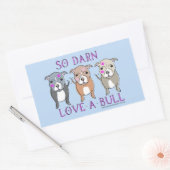 Dus Darn Love-A-Bull Pitbull Sticker (Envelop)