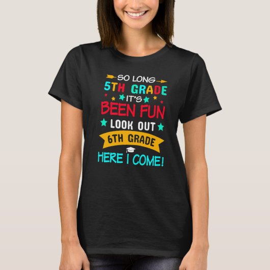 Dus de lange 5de graad 6de hier kom ik Afstuderen T-shirt (Voorkant)
