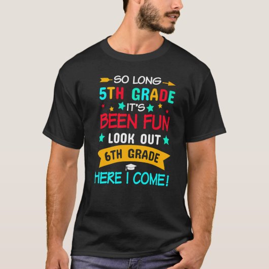 Dus de lange 5de graad 6de hier kom ik Afstuderen T-shirt (Voorkant)