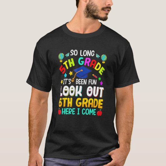 Dus de lange 5de graad 6de hier kom ik Afstuderen T-shirt (Voorkant)