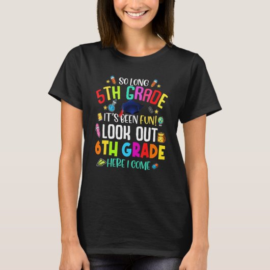 Dus de lange 5de graad 6de hier kom ik Afstuderen T-shirt (Voorkant)