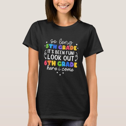 Dus de lange 5de graad 6de hier kom ik Afstuderen T-shirt (Voorkant)