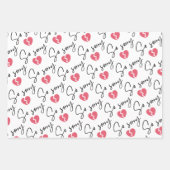 Dus de papierflatset met de dropvulling is helaas inpakpapier vel (Voorkant)