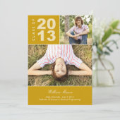 Dus de Voorrode Uitnodiging van het Afstuderen (Staand voorkant)