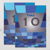 DUS DIGITAL Bar Bat Mitzvah Table Seating Kaart (Voorkant / Achterkant)