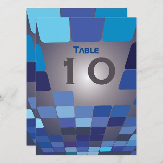 DUS DIGITAL Bar Bat Mitzvah Table Seating Kaart (Voorkant / Achterkant)