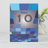 DUS DIGITAL Bar Bat Mitzvah Table Seating Kaart (Staand voorkant)