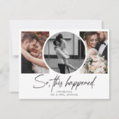 Dus Dit Gebeurde Galerij Multi Foto Elopement Kaart (Voorkant)