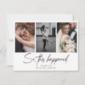 Dus Dit Gebeurde Galerij Multi Foto Elopement Kaart (Voorkant)