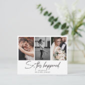 Dus Dit Gebeurde Galerij Multi Foto Elopement Kaart (Staand voorkant)