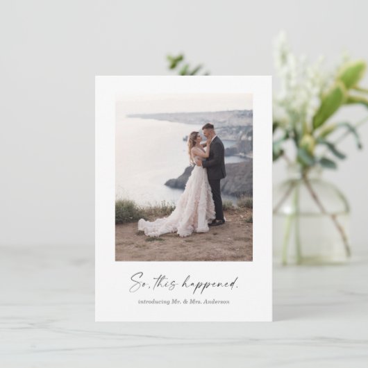 Dus dit gebeurde op de foto van de loling aankondiging (Staand voorkant)