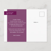 Dus dit gebeurde op de foto van de loling aankondigingskaart (Achterkant)