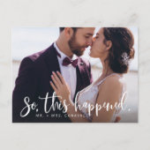 Dus dit gebeurde op de foto van de loling aankondigingskaart (Voorkant)