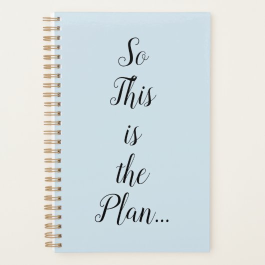 Dus dit is de Plan Spiraal Planner (Voorkant)
