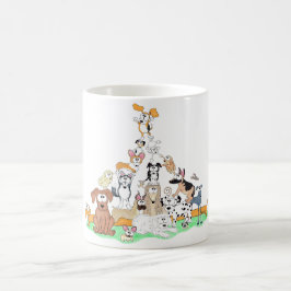 Dus dus lang dachshund en de top hond beagle koffiemok