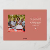 Dus een dankbare Thanksgiving voor Folie Feestdagenkaart (Achterkant)