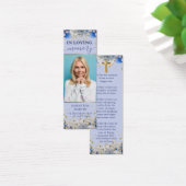 Dus Elegant Daisy Memorial Funeral Bladwijzer Mini Visitekaartjes (Bureau)