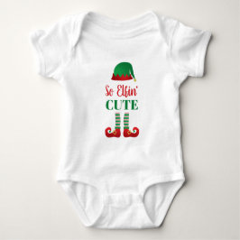 Dus Elfing Cute Funny Gezegde Romper