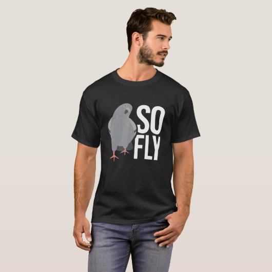 Dus Fly Pigeon Racing Trainer Vogelobservatie O T-shirt (Voorkant volledig)