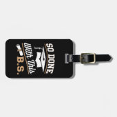 Dus gedaan met deze BS Bachelors Afstuderen Afstud Bagagelabel (Voorkant horizontaal)