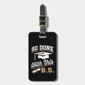 Dus gedaan met deze BS Bachelors Afstuderen Afstud Bagagelabel (Voorkant verticaal)