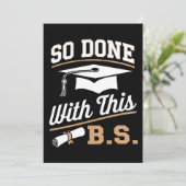 Dus gedaan met deze BS Bachelors Afstuderen Afstud Kaart (Staand voorkant)