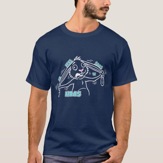 Dus gek als een haas t-shirt (Voorkant)