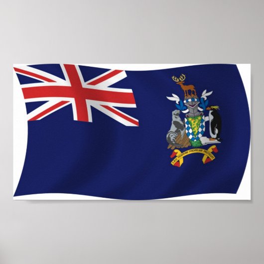 Dus Georgia En Sandwich Vlag Poster Print (Voorkant)