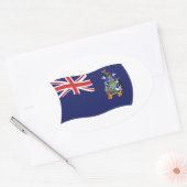 Dus Georgia En Sandwich Vlagsticker Ovale Sticker (Envelop)
