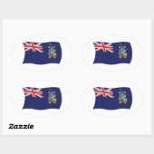Dus Georgia En Sandwich Vlagsticker Ovale Sticker (Vel)